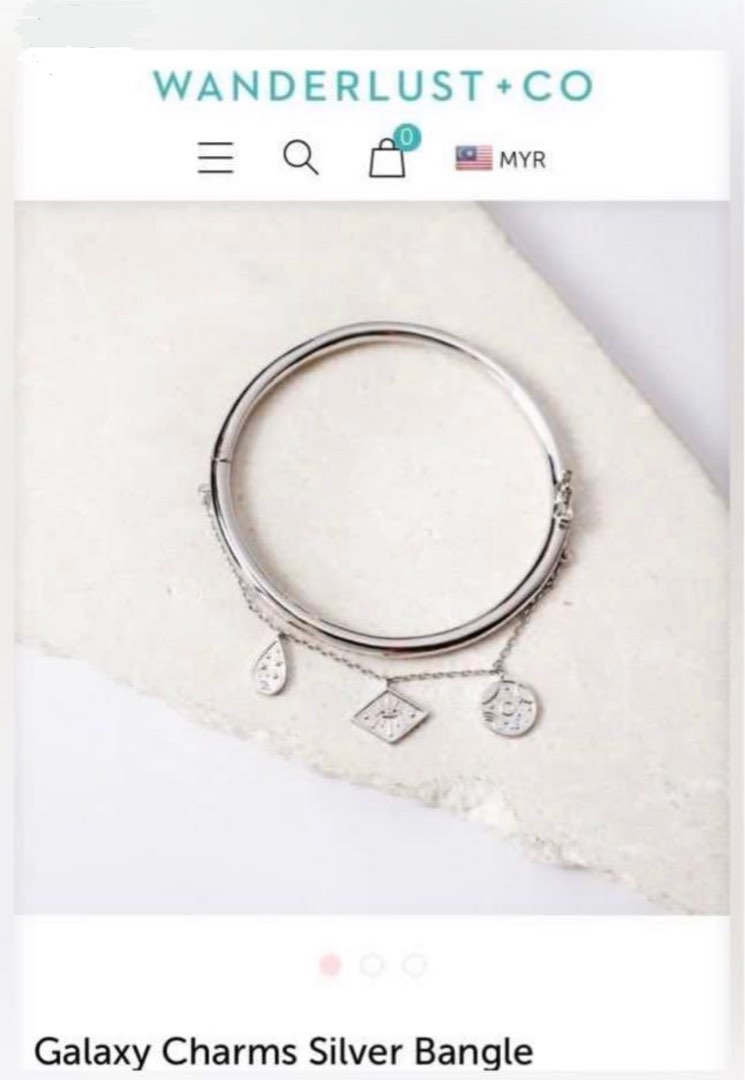 Wanderlust Co Silver Bangle Luxury Accessories on Carousell