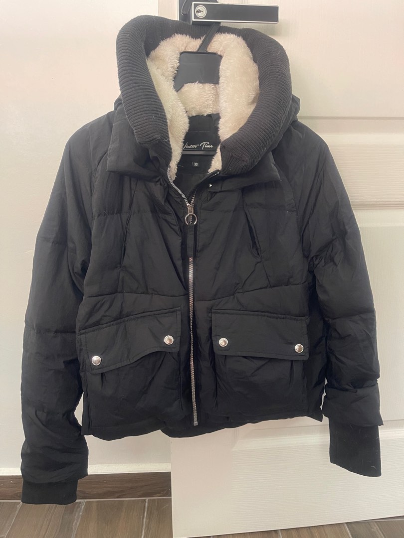 Fuzzy top warm jacket