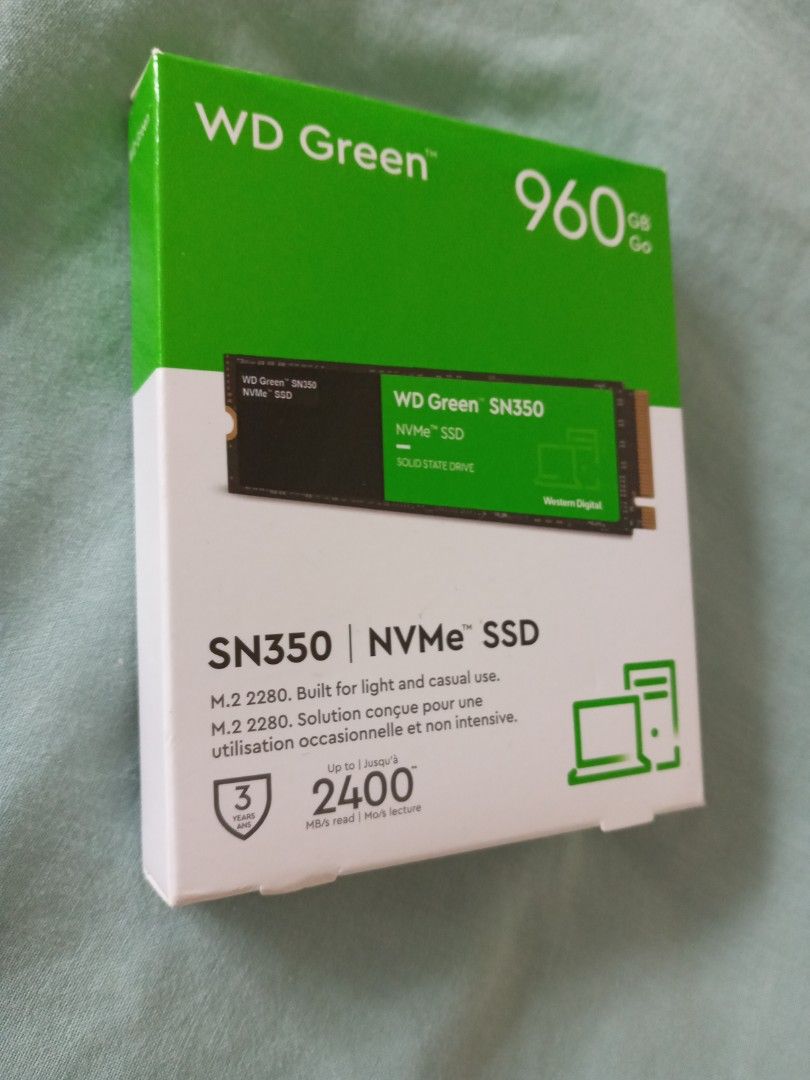 Disco SSD M.2 Green SN350 NVMe de 1TB WD - HDD SSD M.2