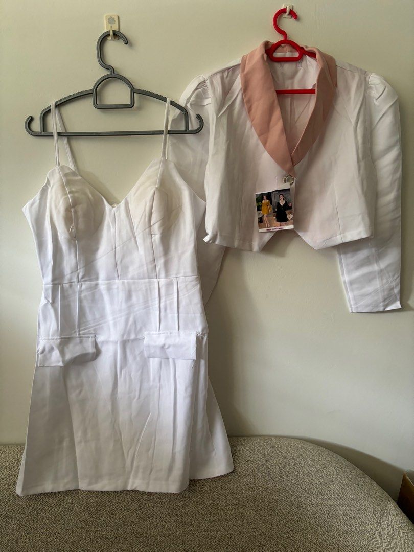 White jacket clearance dress