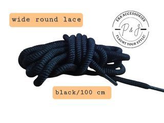 Wide round Laces 100 cm onhand with 3 colors