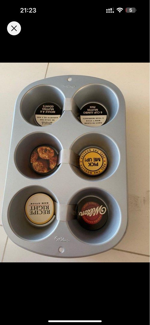 Wilton 6 cup jumbo muffin pan store