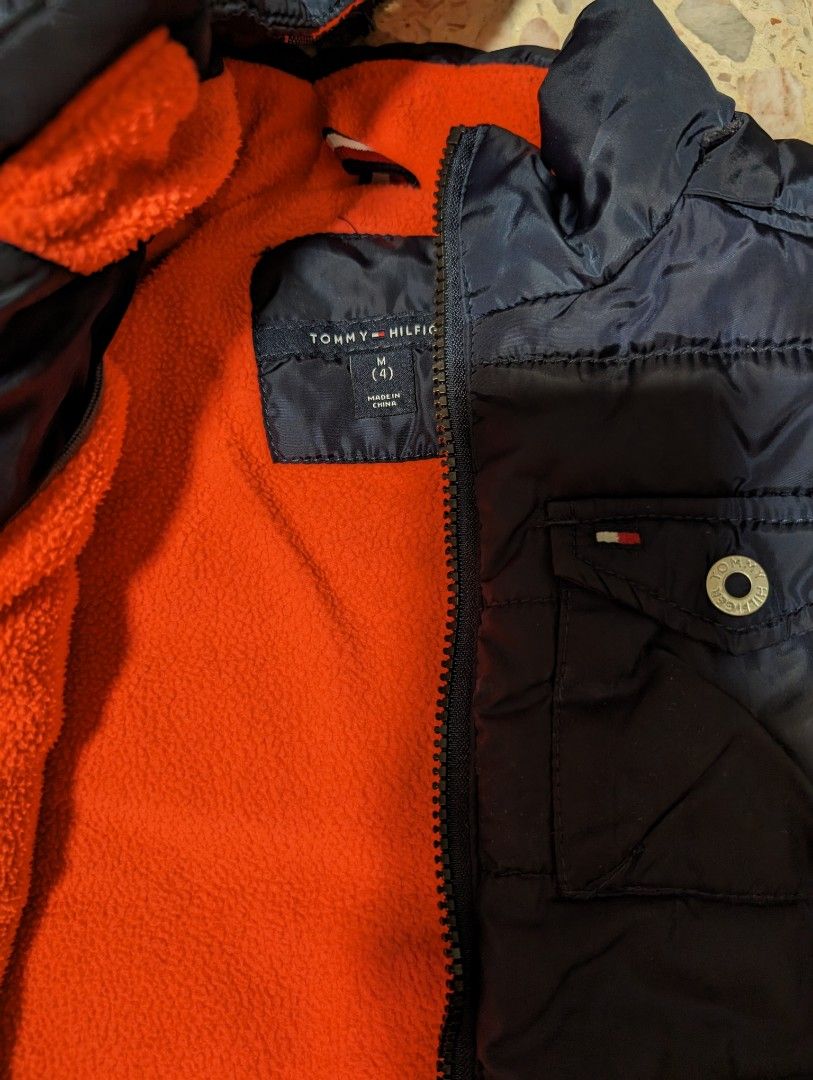 Winter Jacket Tommy Hilfiger Boy s Youth Blue Fleece Lined Hooded