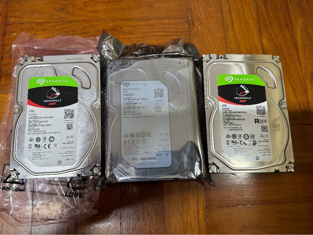 5 Seagate 4gb NAS HDDs, Computers & Tech, Parts & Accessories, Hard