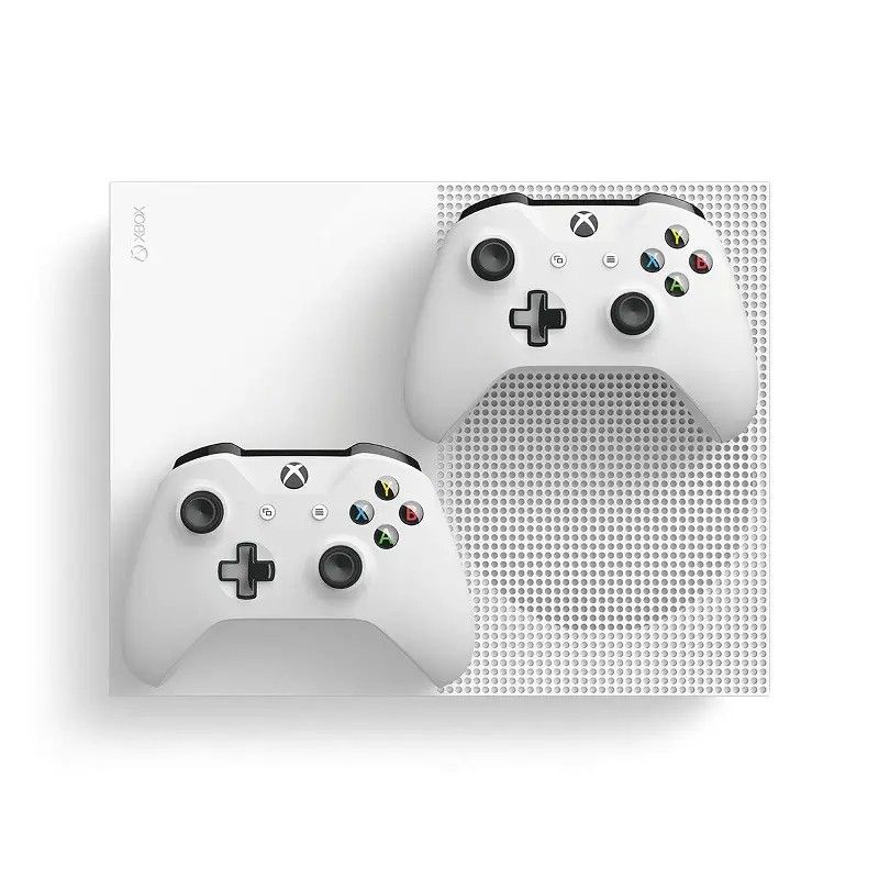 Xbox one s with 2 sale controllers bundle
