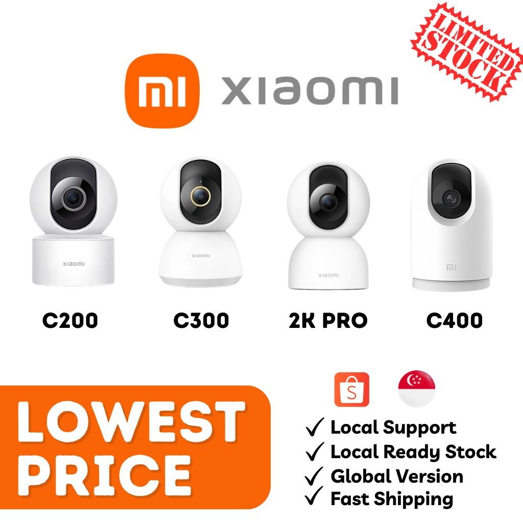 READY STOCK】[Global] Xiaomi Mijia MI C200/C300/C400 2K Pro IP Surveillance  Camera 1080P/1296P Resolution Home CCTV Security WiFi HD, Furniture & Home  Living, Security & Locks, Security Systems & CCTV Cameras on Carousell