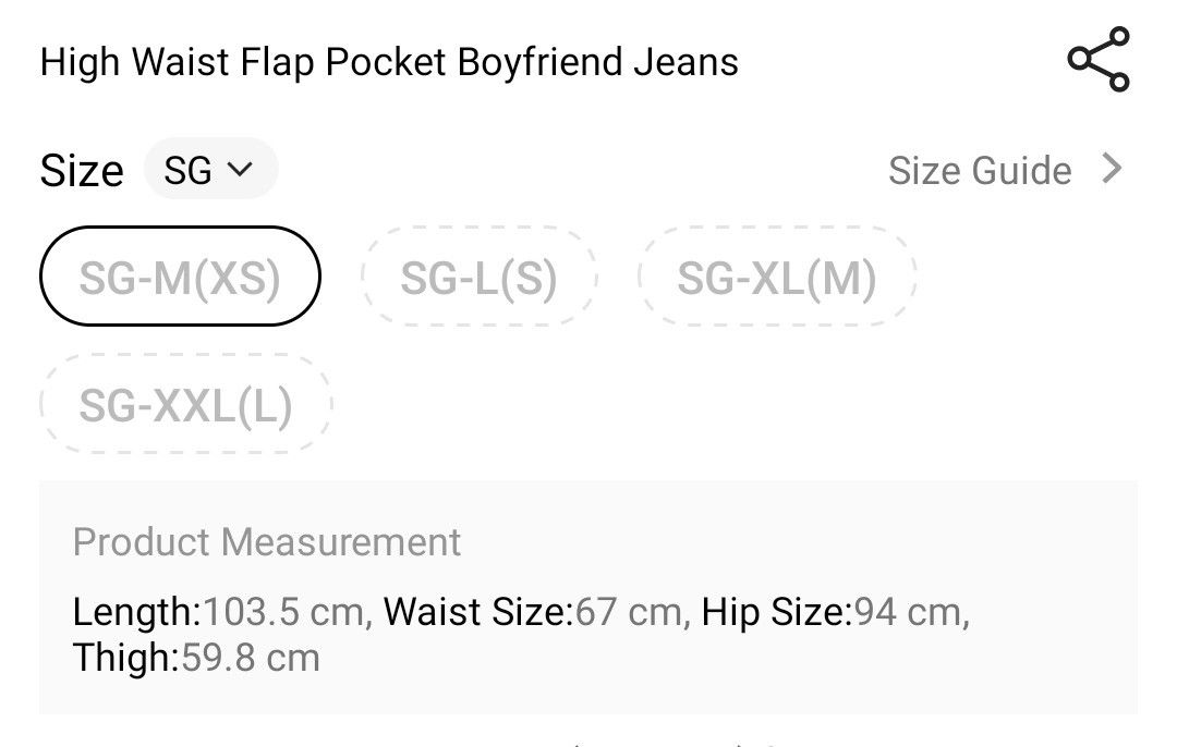 SHEIN PETITE High Waist Flap Pocket Cargo Jeans