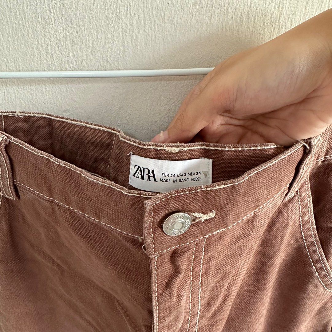 Zara Cargo pants, Women's Fashion, Bottoms, Other Bottoms on Carousell