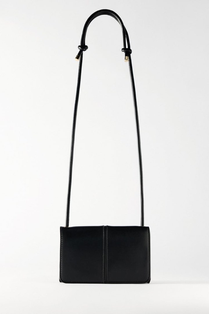 ZARA CROSSBODY BAG WITH KNOTTED STRAP, Women's Fashion, Bags & Wallets