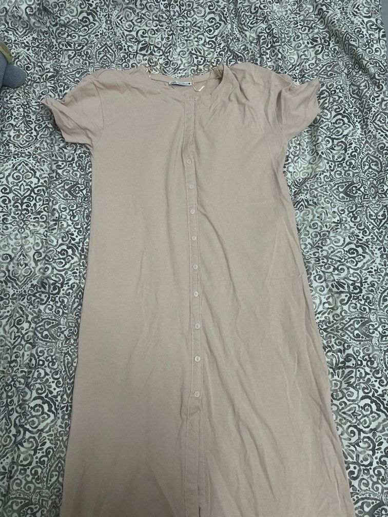 Zara Striped Buttoned Dress Women s Fashion Dresses Sets