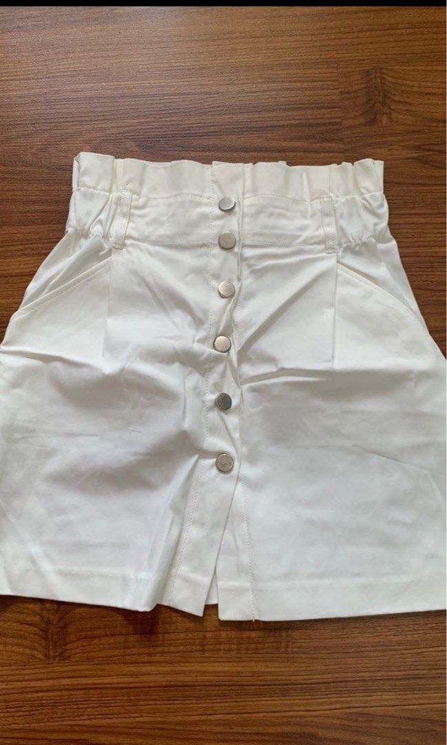 Zalia Waist Skirt - White