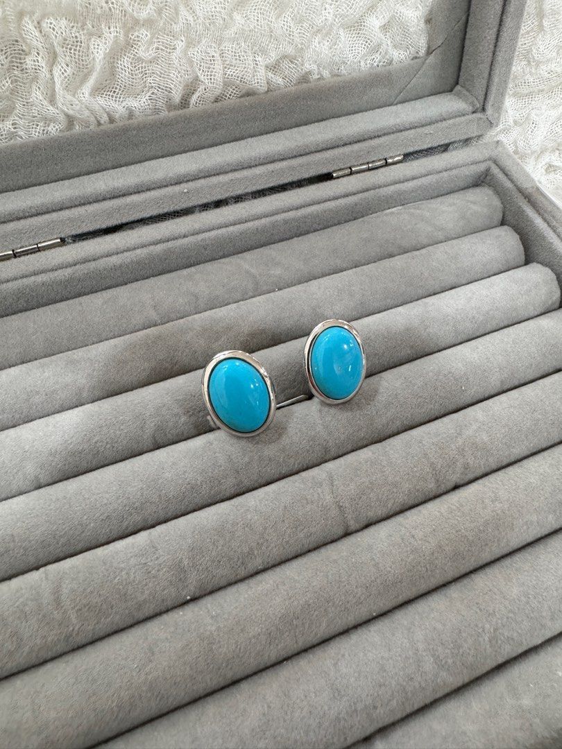 White turquoise earrings new arrivals