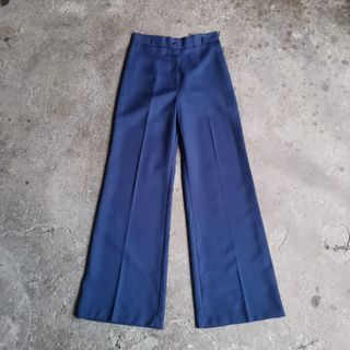 70's High-Waisted Flared Trousers