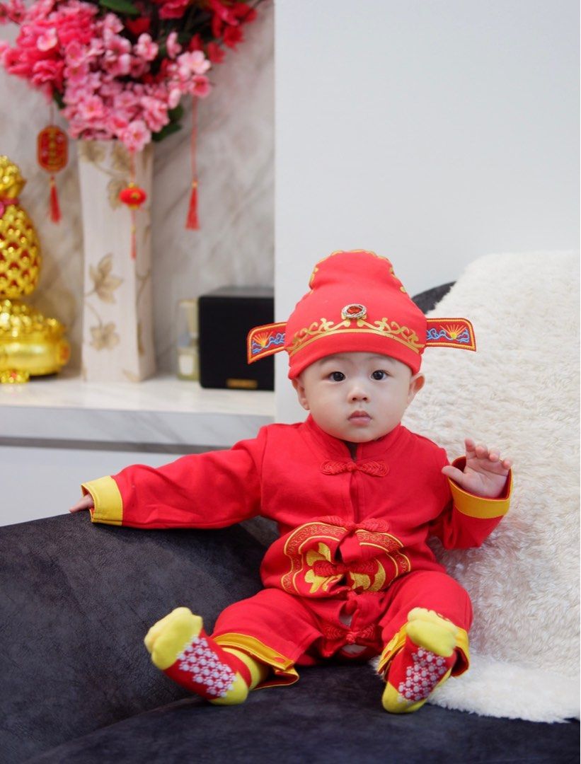 73cm Baby CNY romper set