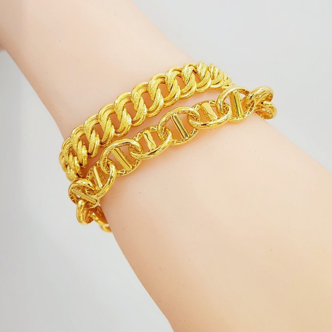 916 Gold Pig Nose Bracelet