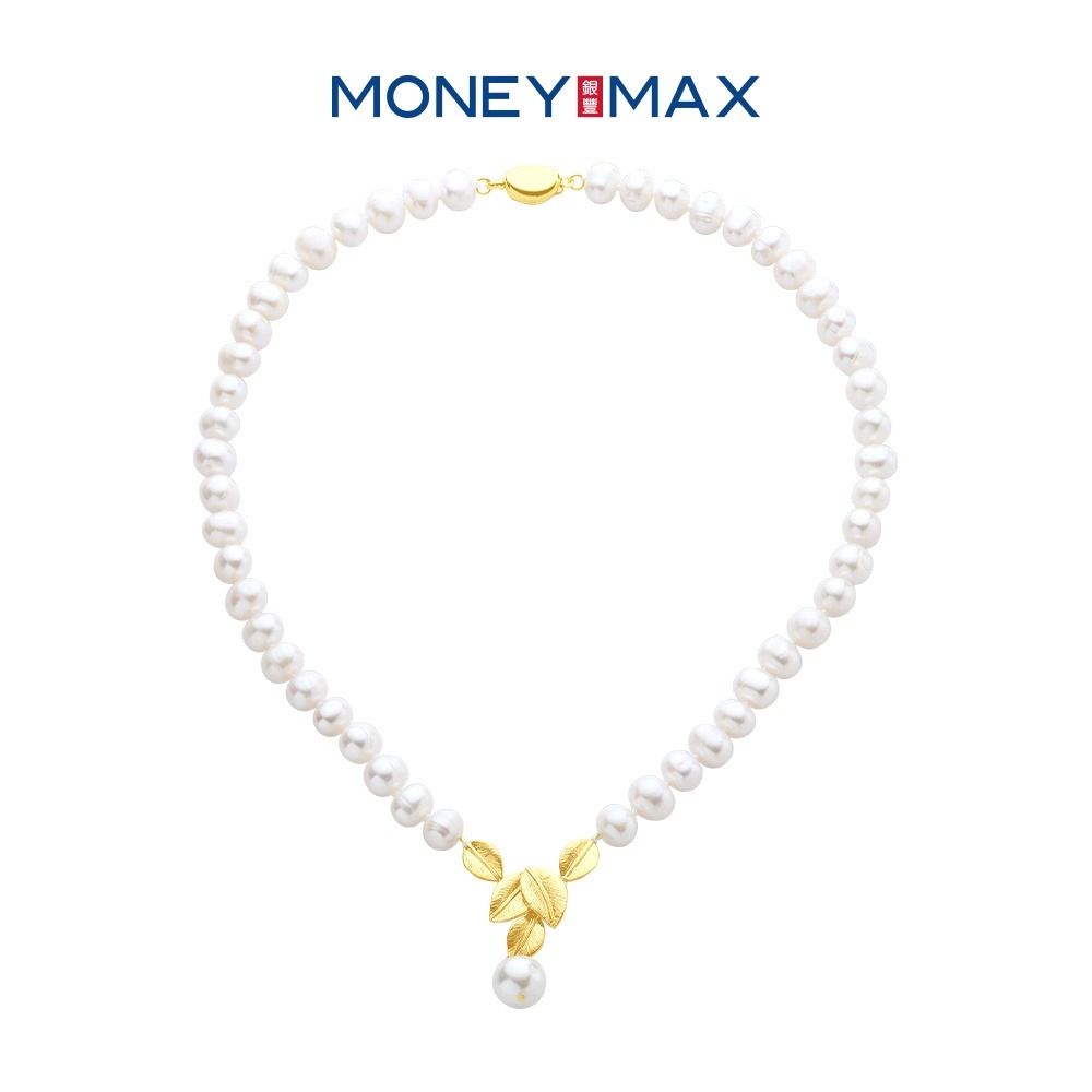 Gold pearl necklace hot sale with price