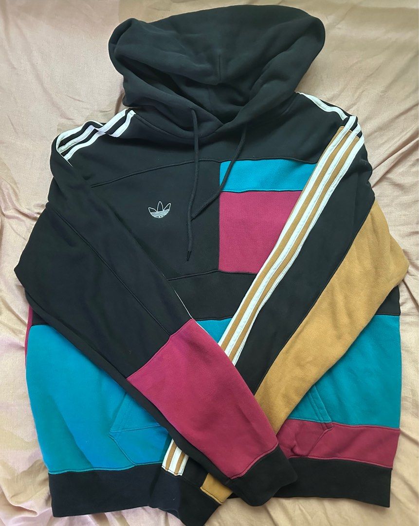 Asymm block hoodie clearance