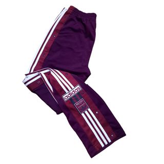 Adidas popper pants on sale purple