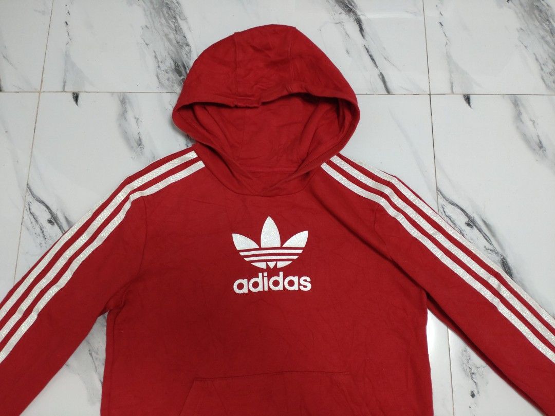 Adidas hoodie glitter Women s Fashion Coats Jackets and Outerwear on Carousell
