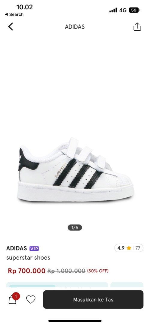adidas superstar baby toddler size 8 Bayi Anak Baju Bayi di