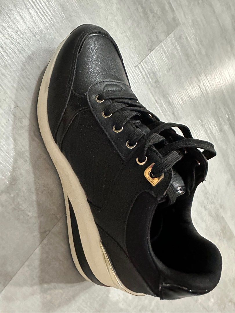 Aldo black high top sneakers top