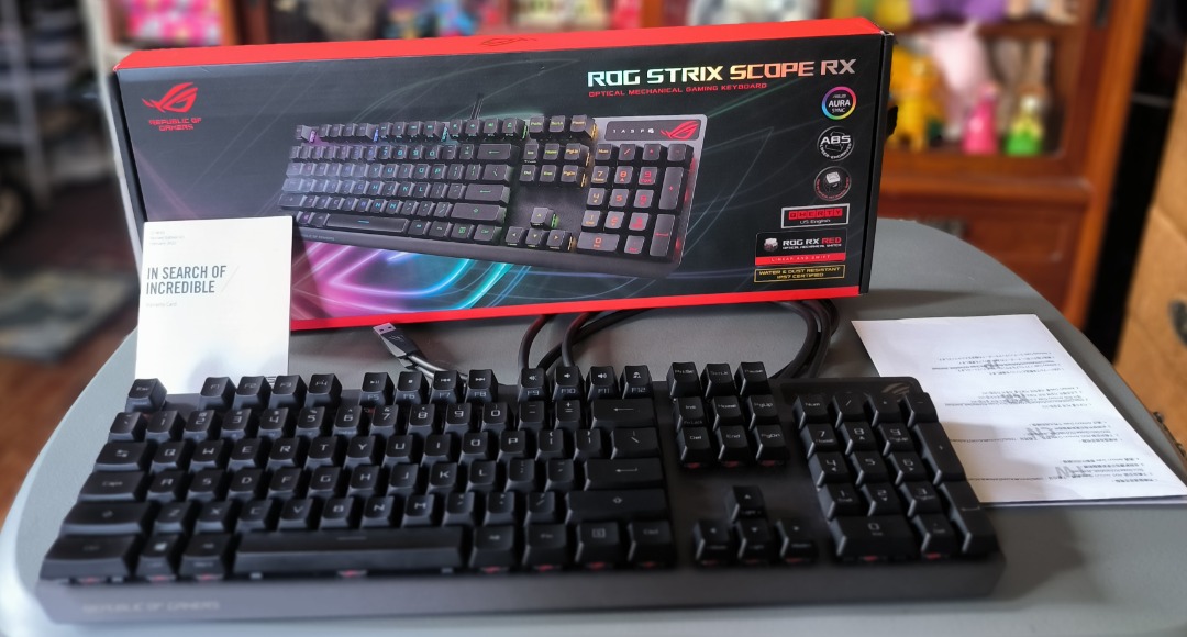 ASUS ROG STRIX SCOPE RX Wired Red Switch Mechanical Keyboard, Computers ...