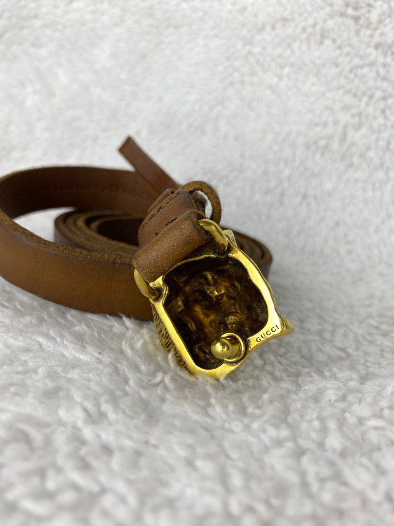 Thin brown gucci belt new arrivals
