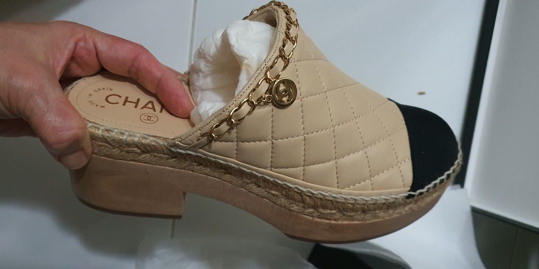 Chanel clogs hot sale