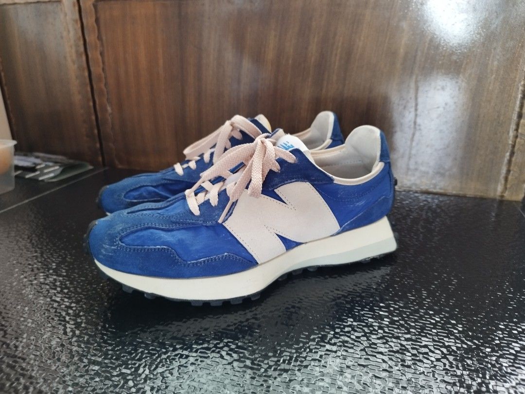 Sale 45 Authentic New Balance 327 Vintage Blue Lux MS327VA EU 43.5 UK 9.5 US men boys sports running casual trainers shoes nb