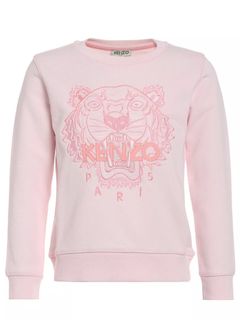 Girls pink kenzo jumper hot sale