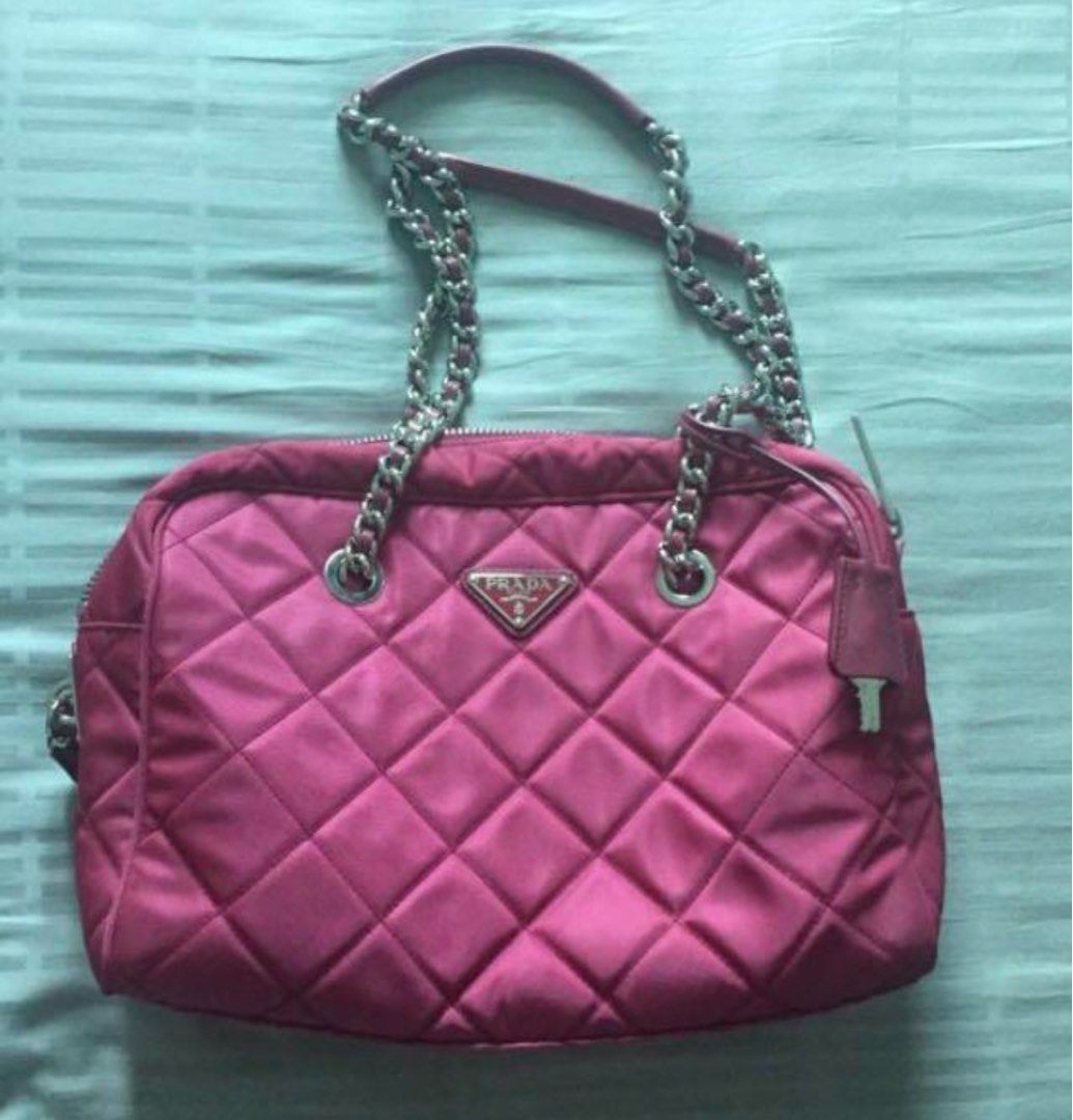 Prada tessuto impuntu chain bag outlet