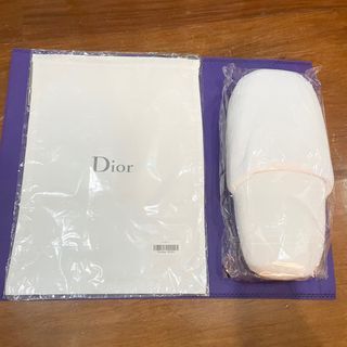 AUTHENTIC White Dior drawstring Dustbag dust bag pouch makeup bag organizer with slippers
