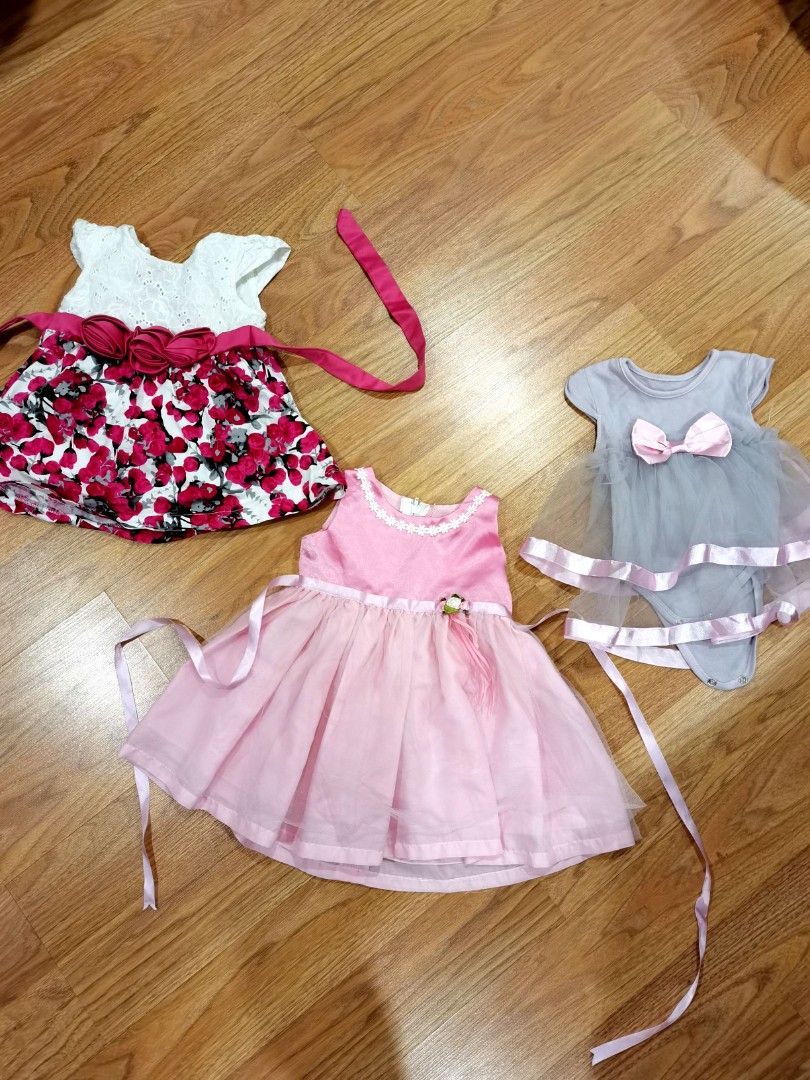 Baby girl dress. Newborn 6 months old till 1 years old. Pink