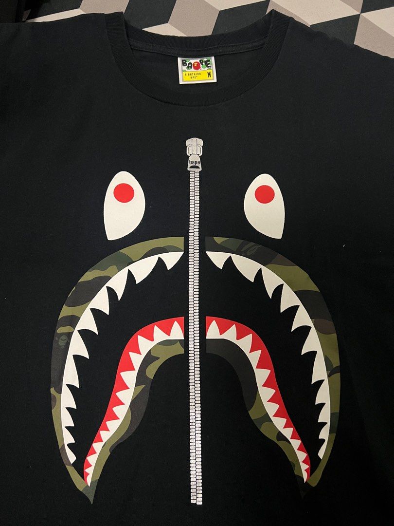 Bape Shark Tee Men s Fashion Tops Sets Tshirts Polo Shirts