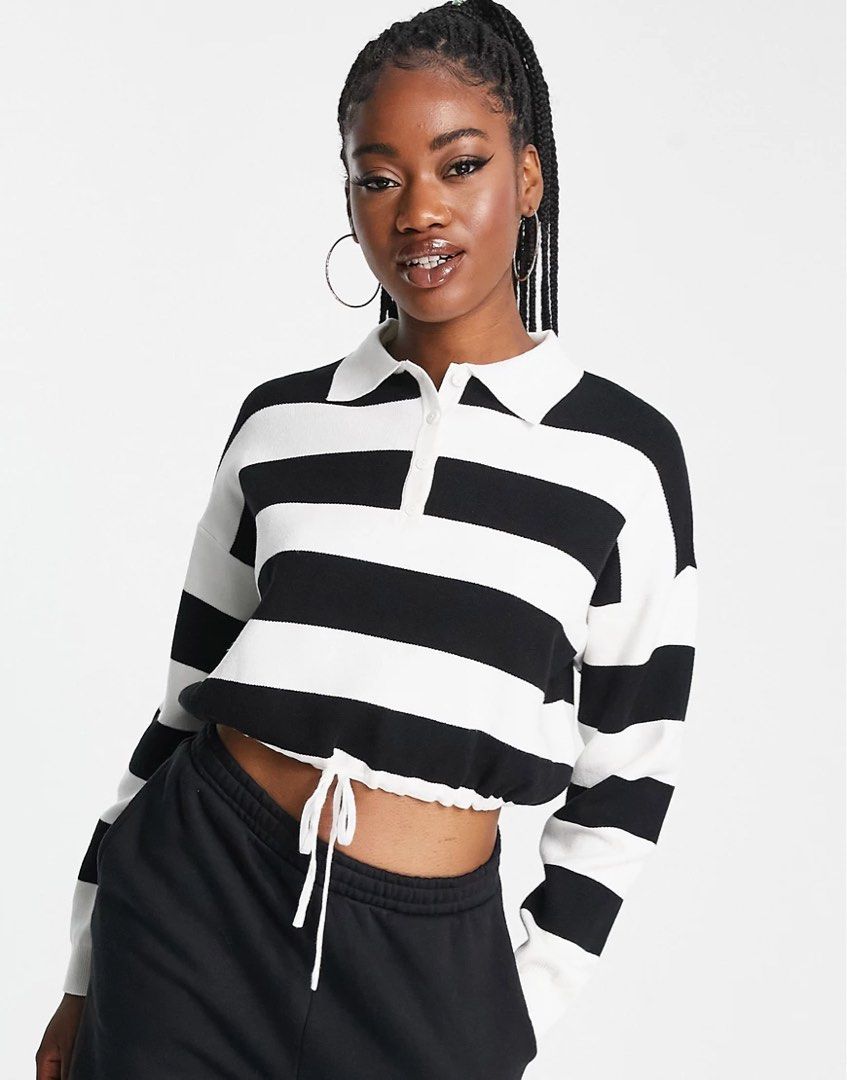 Bershka cropped online jumper