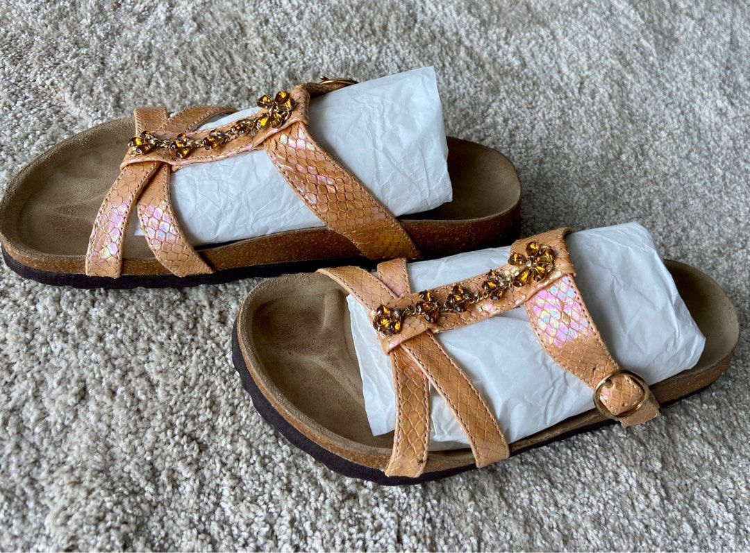 Birkenstock Betula White Leather Womens Sandals Size 7-7.5 - clothing &  accessories - by owner - apparel sale -...