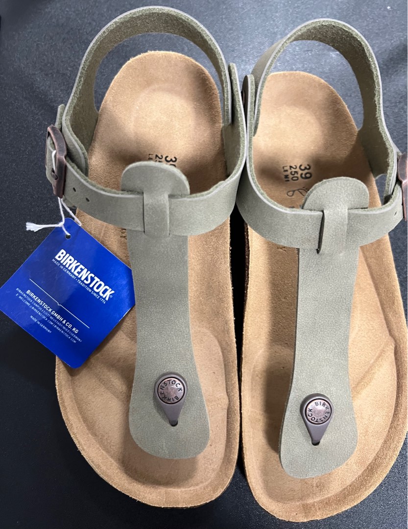 Birkenstock Kairo Shoes Nubuck Leather Thongs Ankle Flip Flops