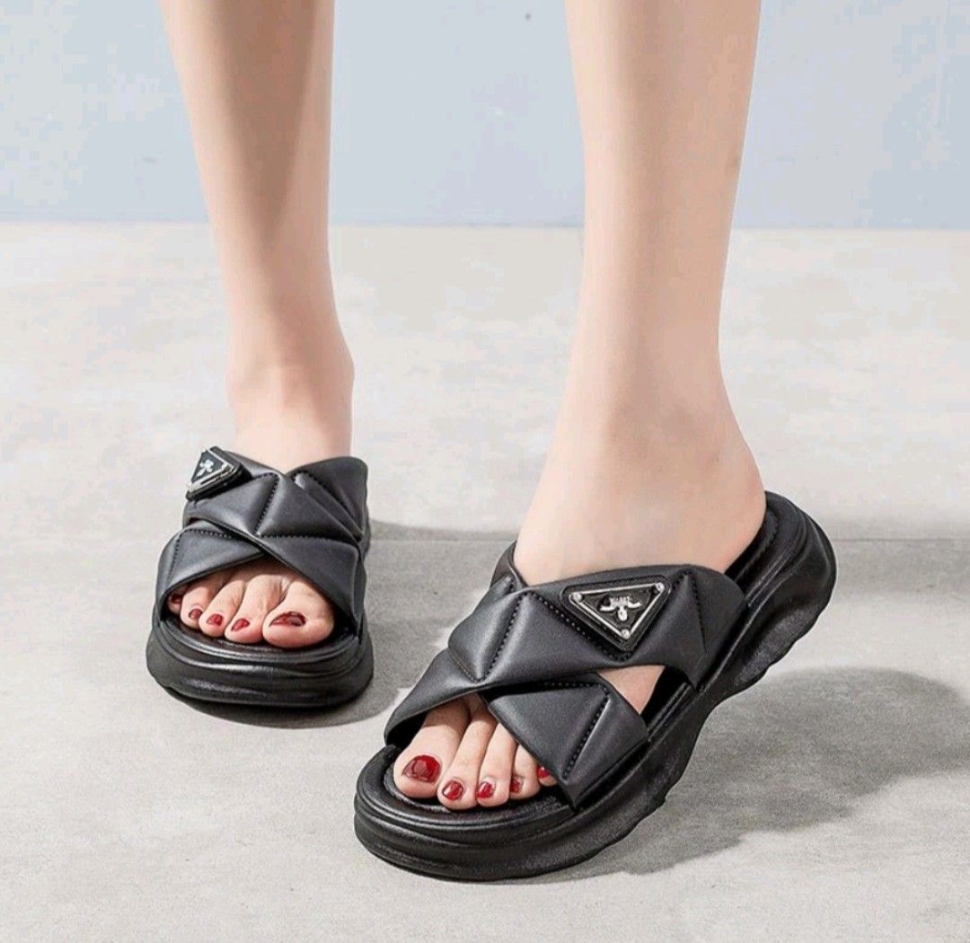 Black sandal size 40 41 Women s Fashion Footwear Sandals on