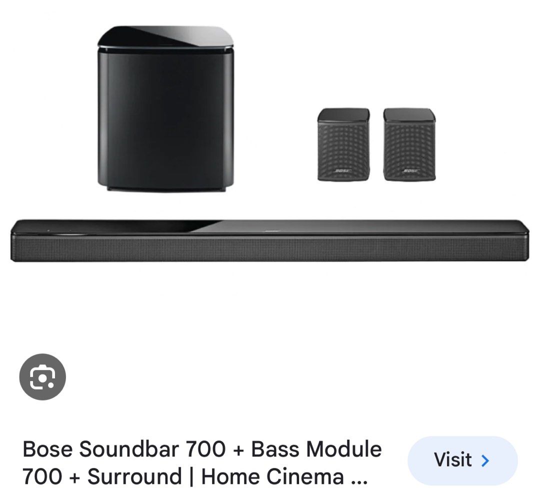Bose soundbar 700 with bass module 700 top