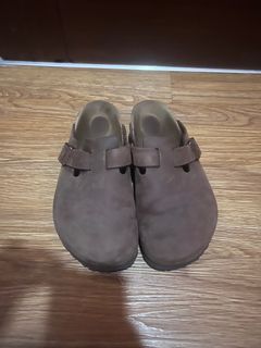 BOSTON CLOGS IN SUEDE BROWN