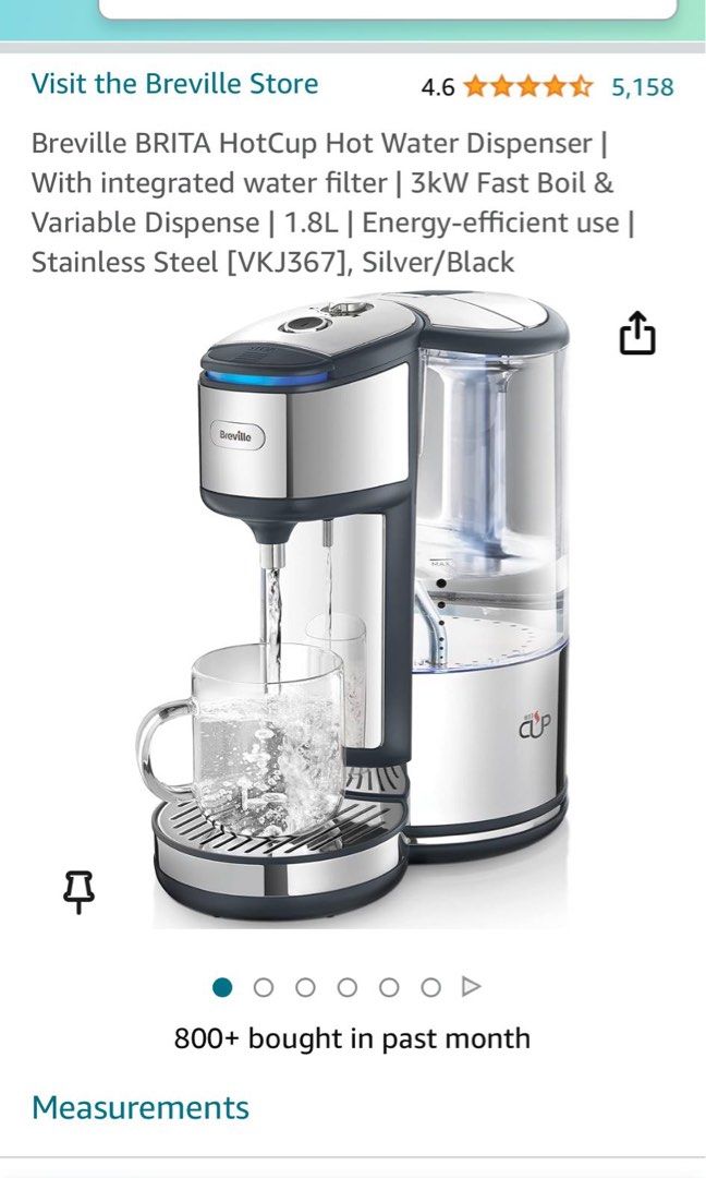 Breville BRITA 1 Hotcup hot water dispensers