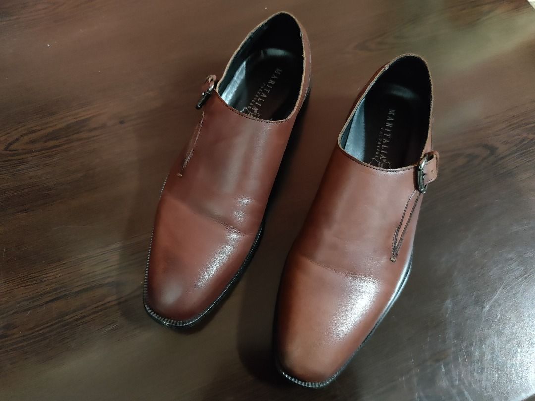 Brown Tan Leather Shoes Maritalia Calzature Men Shoes