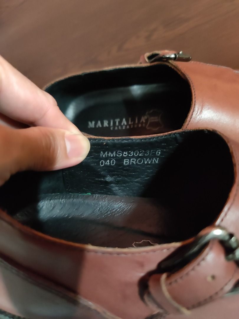 Brown Tan Leather Shoes Maritalia Calzature Men Shoes