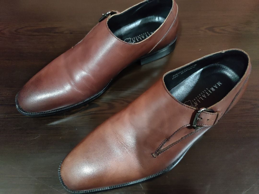 Brown Tan Leather Shoes Maritalia Calzature Men Shoes