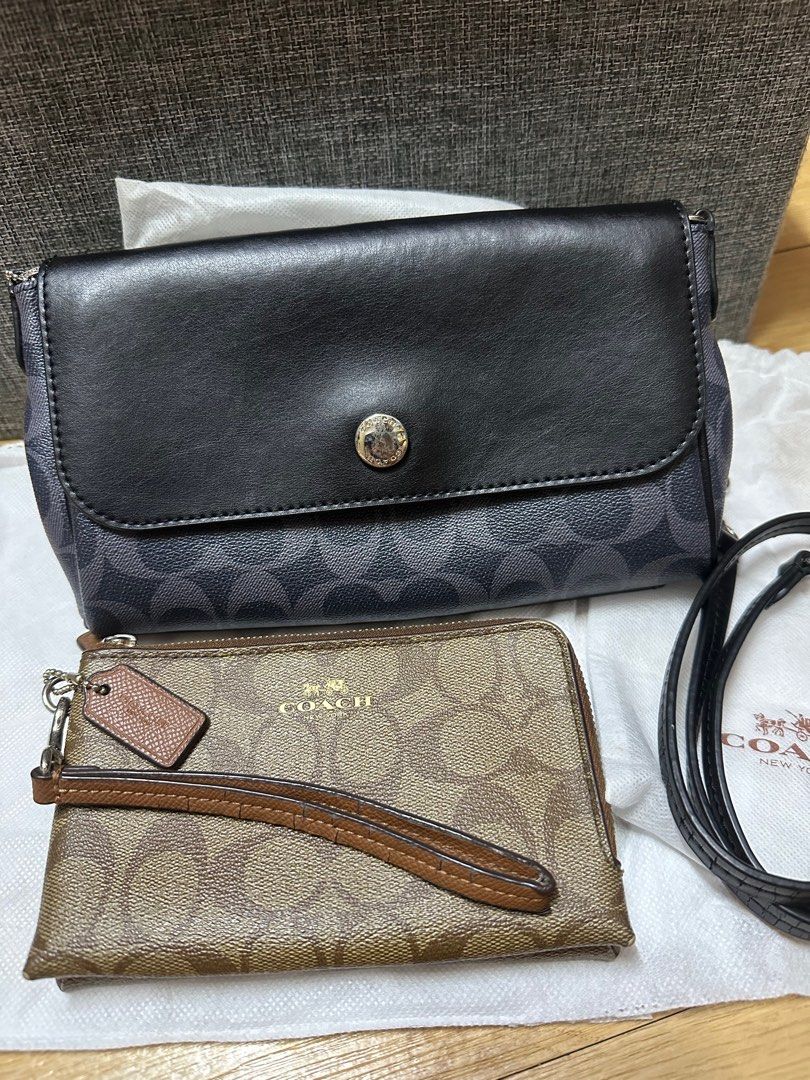 Bundle Coach Wristlet reversible crossbody sling bag Luxury Bags