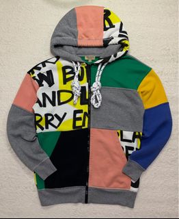 Burberry harrington graffiti print hoodie hot sale