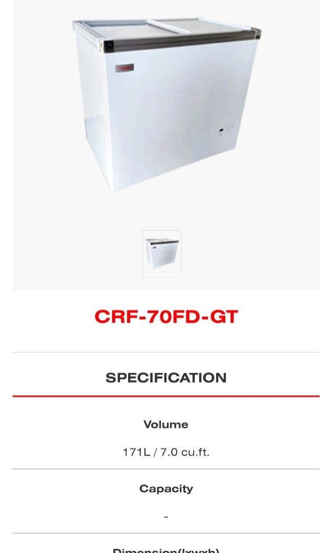 Camel Chest Freezer, TV & Home Appliances, Kitchen Appliances