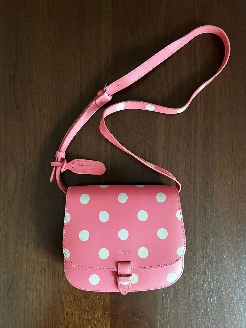 Cath Kidston Leather Polka Dot Sling Bag