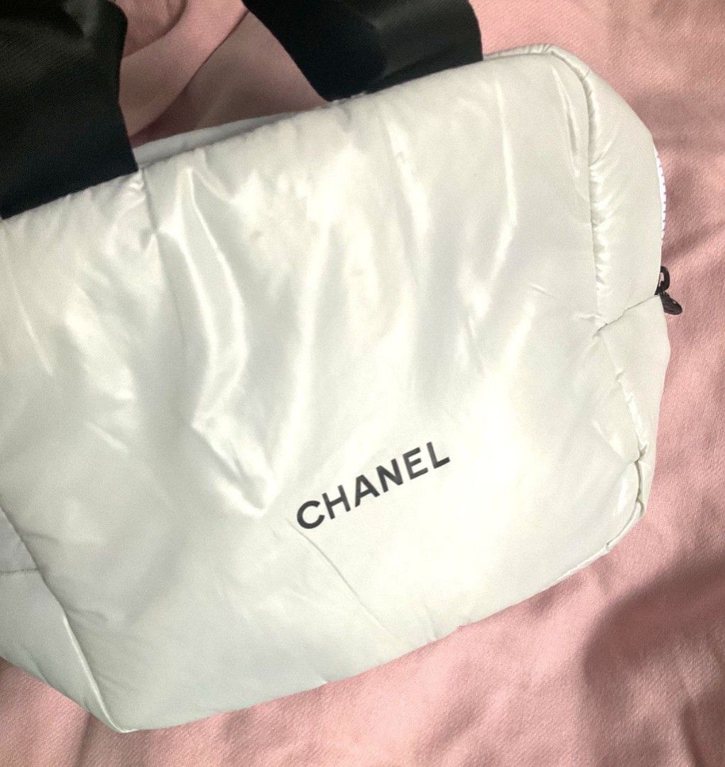 Vintage chanel makeup bag best sale