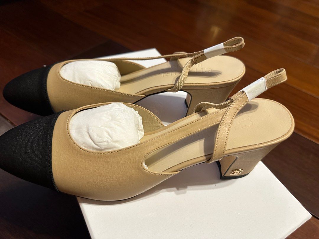 Chanel classic sling shoes 37